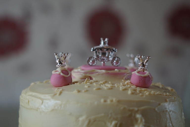 Making the perfect birthday bake with these Princess cake candle holders
