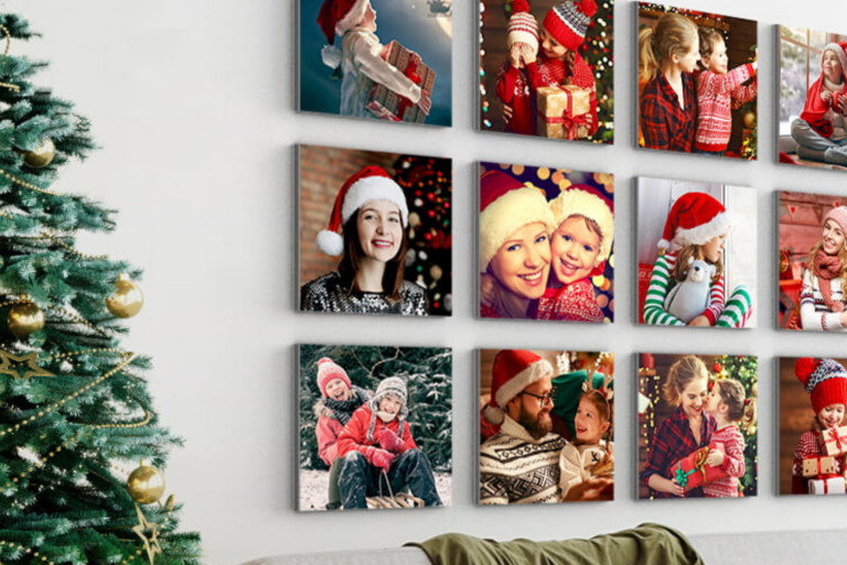 Capturing family memories on personalised photo gifts