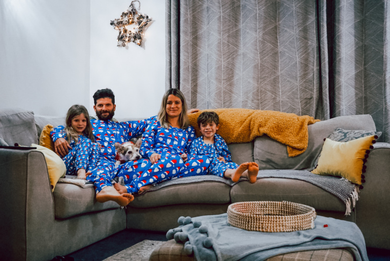 Matching family pyjamas for Christmas