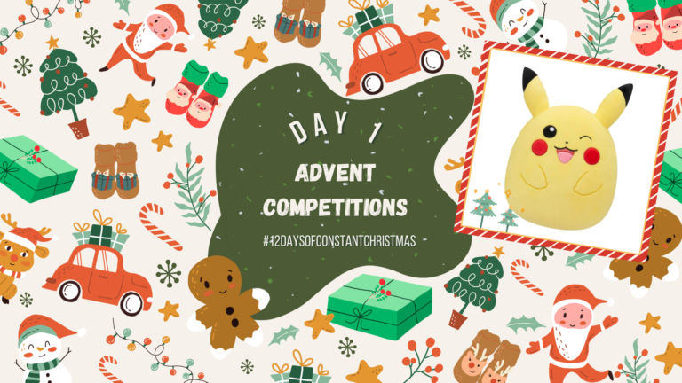 Advent Competition Day 1 ~ win an amazing Pikachu Squishmallow
