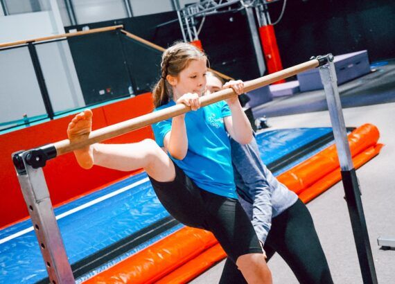 Isla’s gymnastics journey: moving up to the advanced class at Gymfinity
